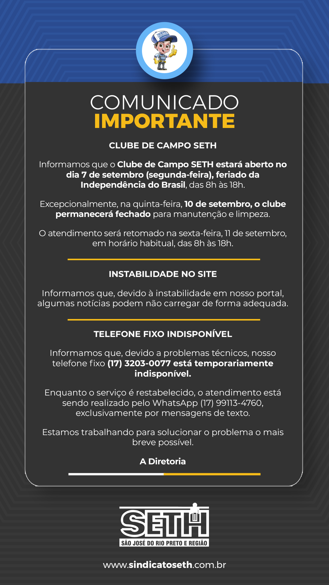 Comunicado Clube